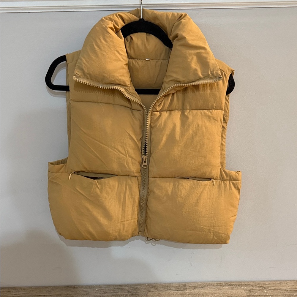 Amazon Mustard Yellow Puffer Vest